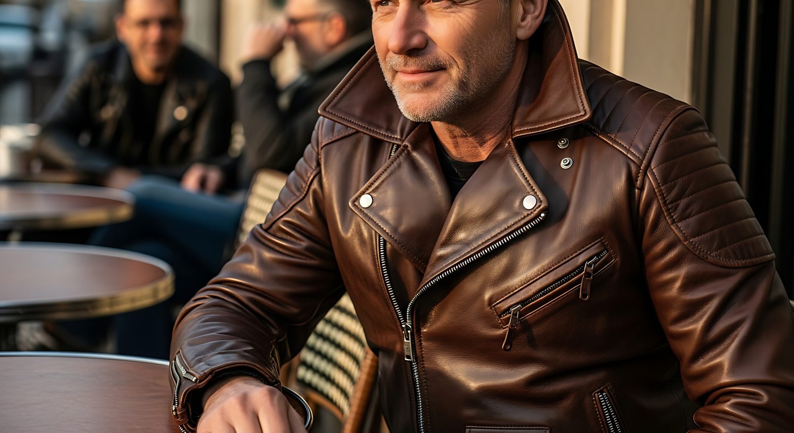 Men's leather jacket