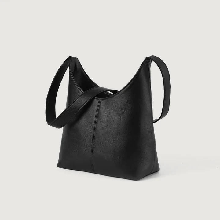 Black Leather Hobo Bag